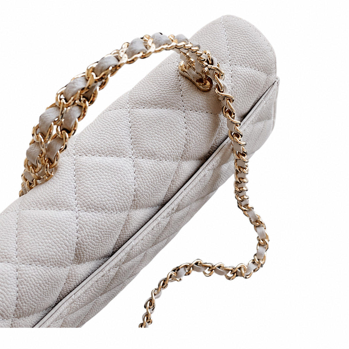 Chanel Quilted Leather Slim Baguette Crossbody Bag