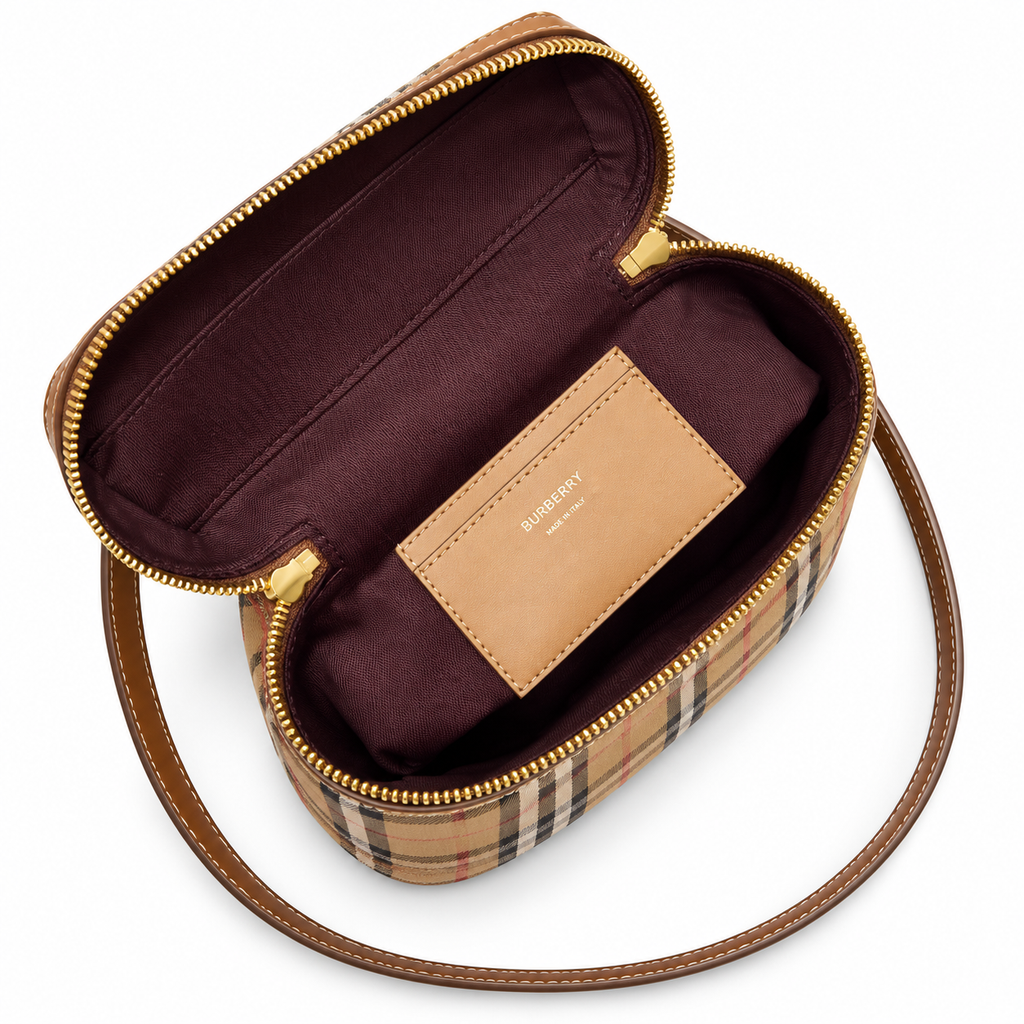 Burberry Check Zip Crossbody Bag