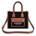 Burberry Logo Tote Bag with Shoulder Strap