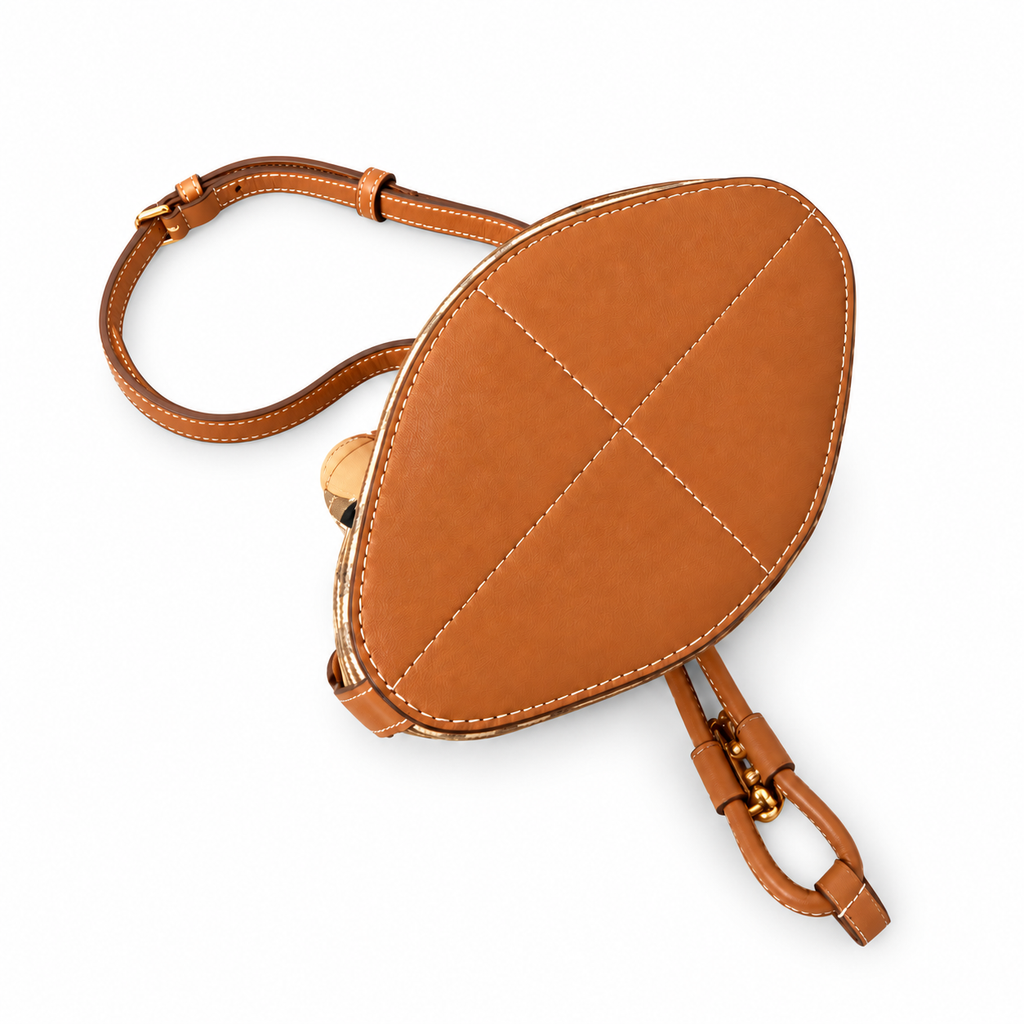 Burberry Check Bucket Bag with Adjustable Strap