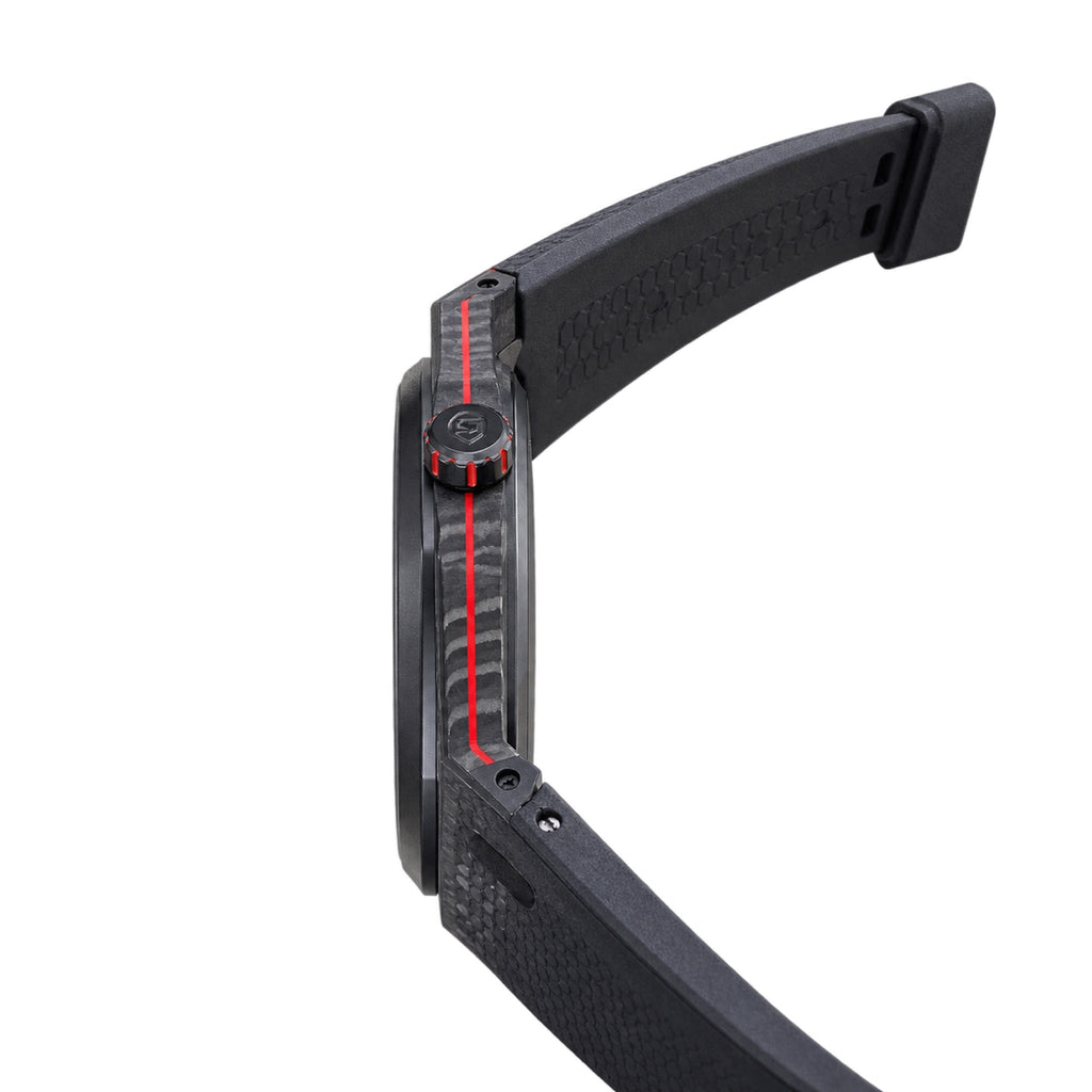 NORQAIN Independence 40mm Carbon Black Orange Watch