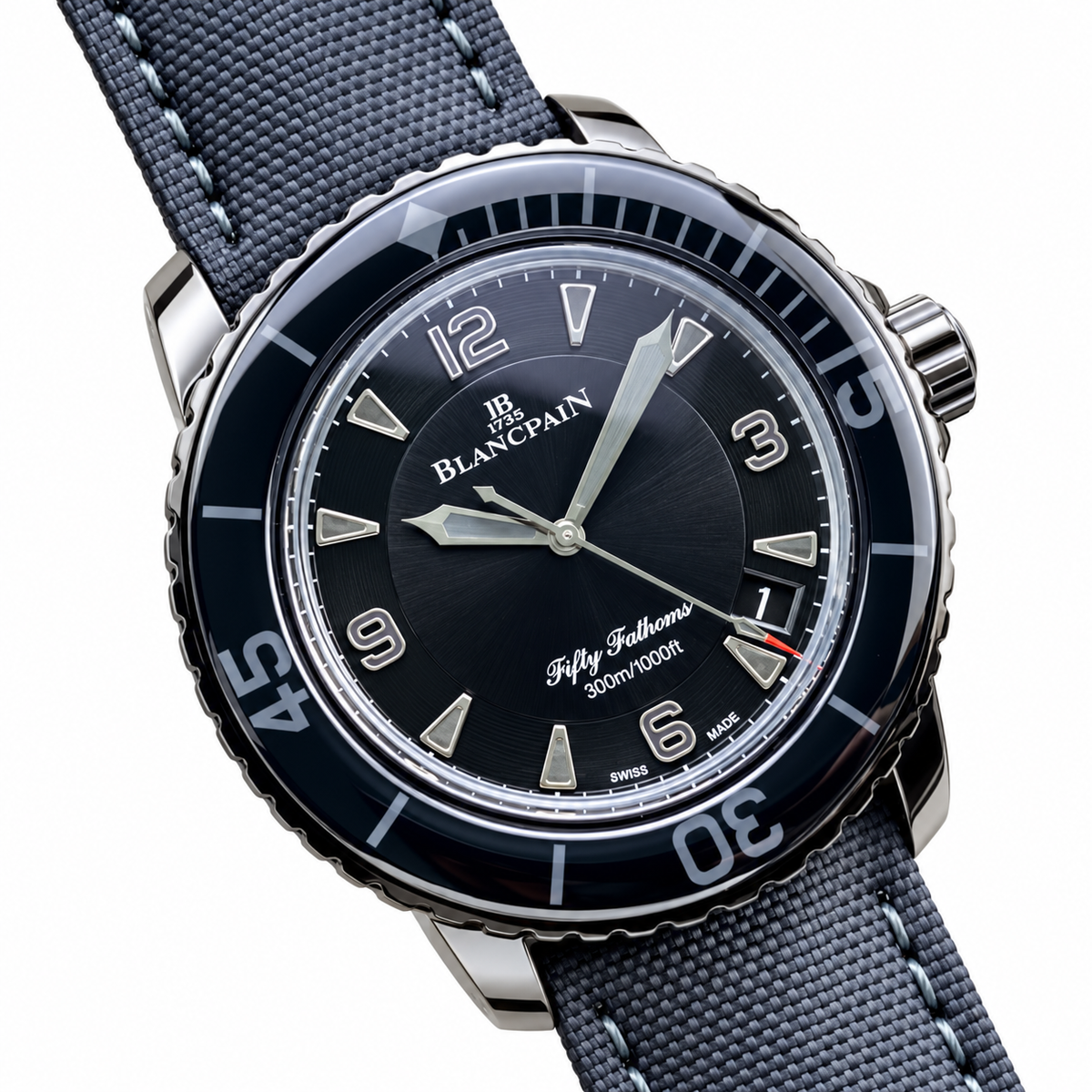 Blancpain Fifty Fathoms – Black Dial Ceramic Bezel 300m Swiss Automatic Dive Watch