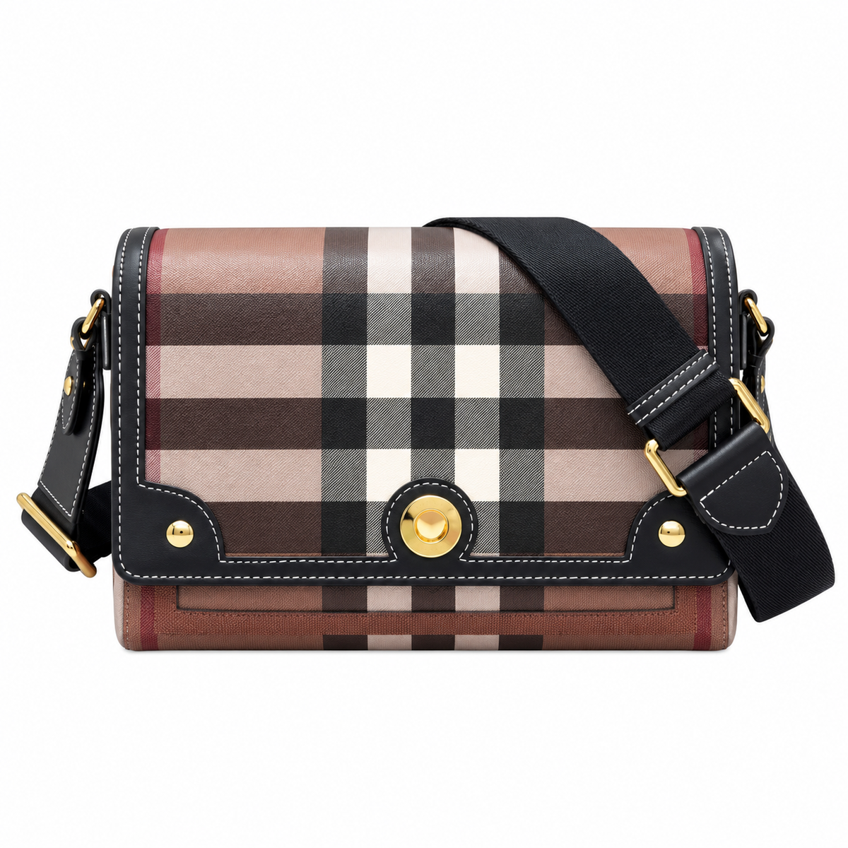 Burberry Check Flap Crossbody Bag