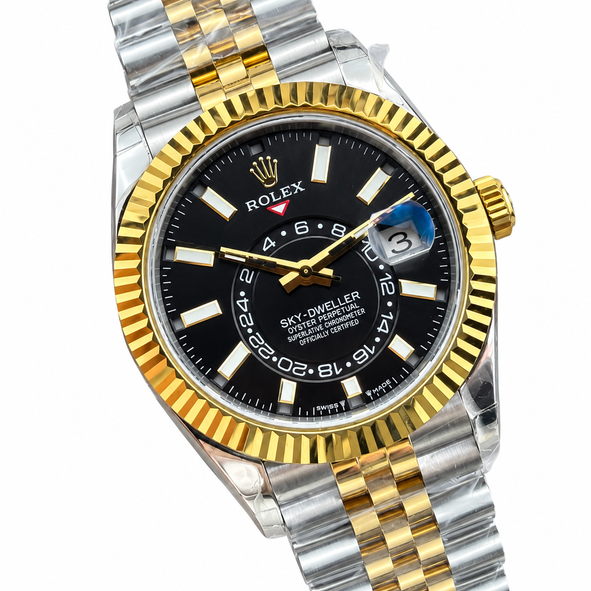 Rolex Sky-Dweller 42mm Automatic Luxury Watch – Annual Calendar, Dual Time Zone, Sapphire Crystal