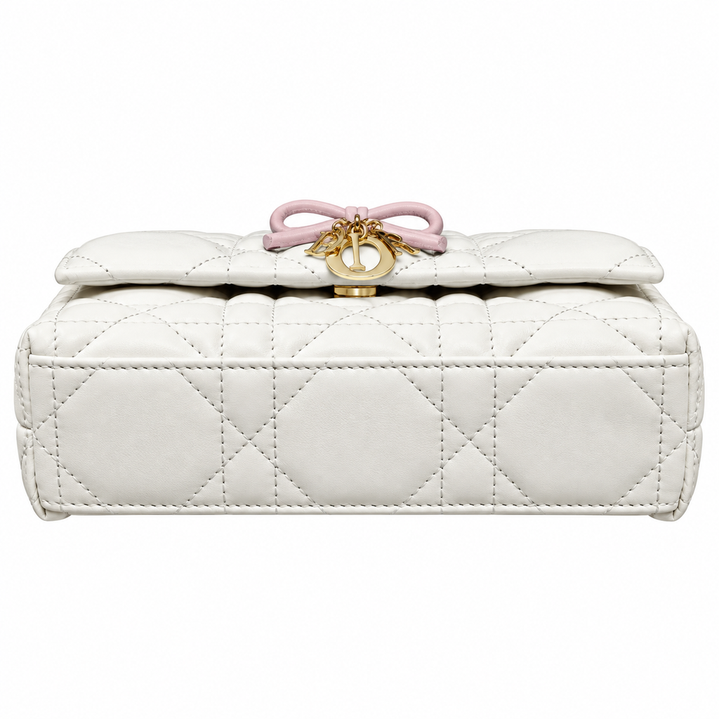 Dior Quilted Cannage Convertible Crossbody Bag with Top Handle