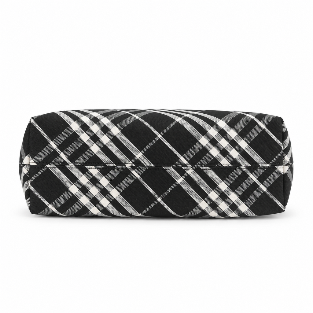 Burberry Monochrome Check Shoulder Tote
