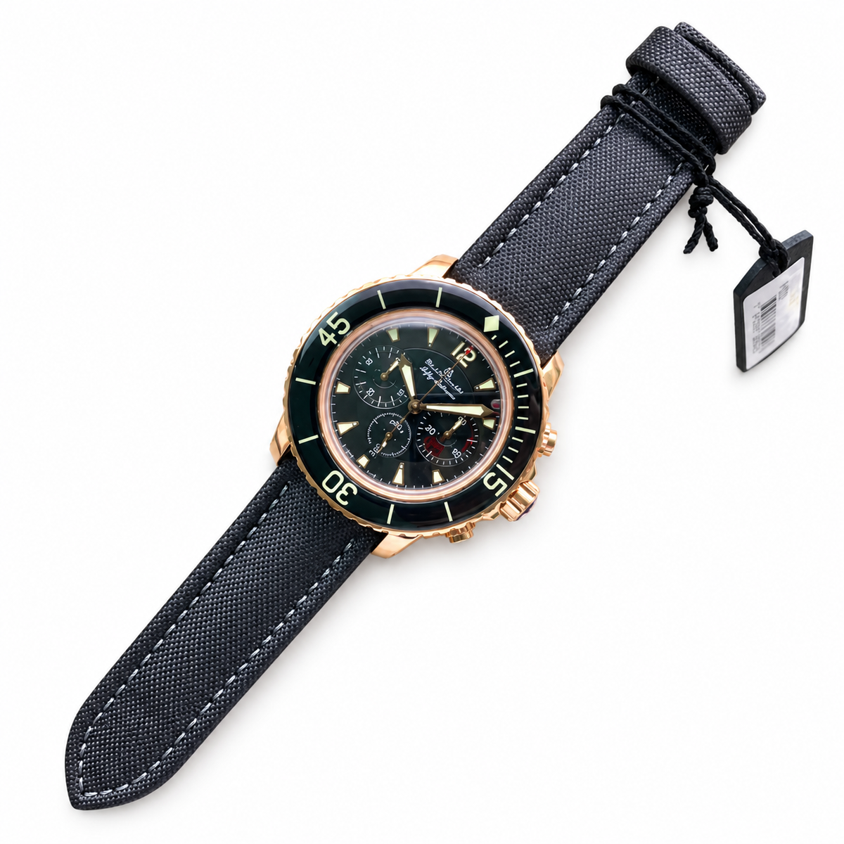 Blancpain Fifty Fathoms Flyback Chronograph – Rose Gold Black Dial Ceramic Bezel Swiss Automatic