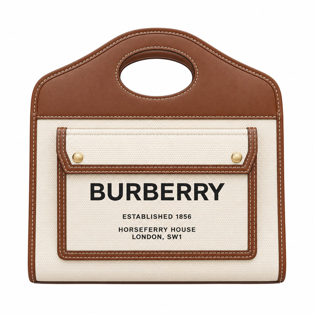 Burberry Horseferry Cutout Handle Tote