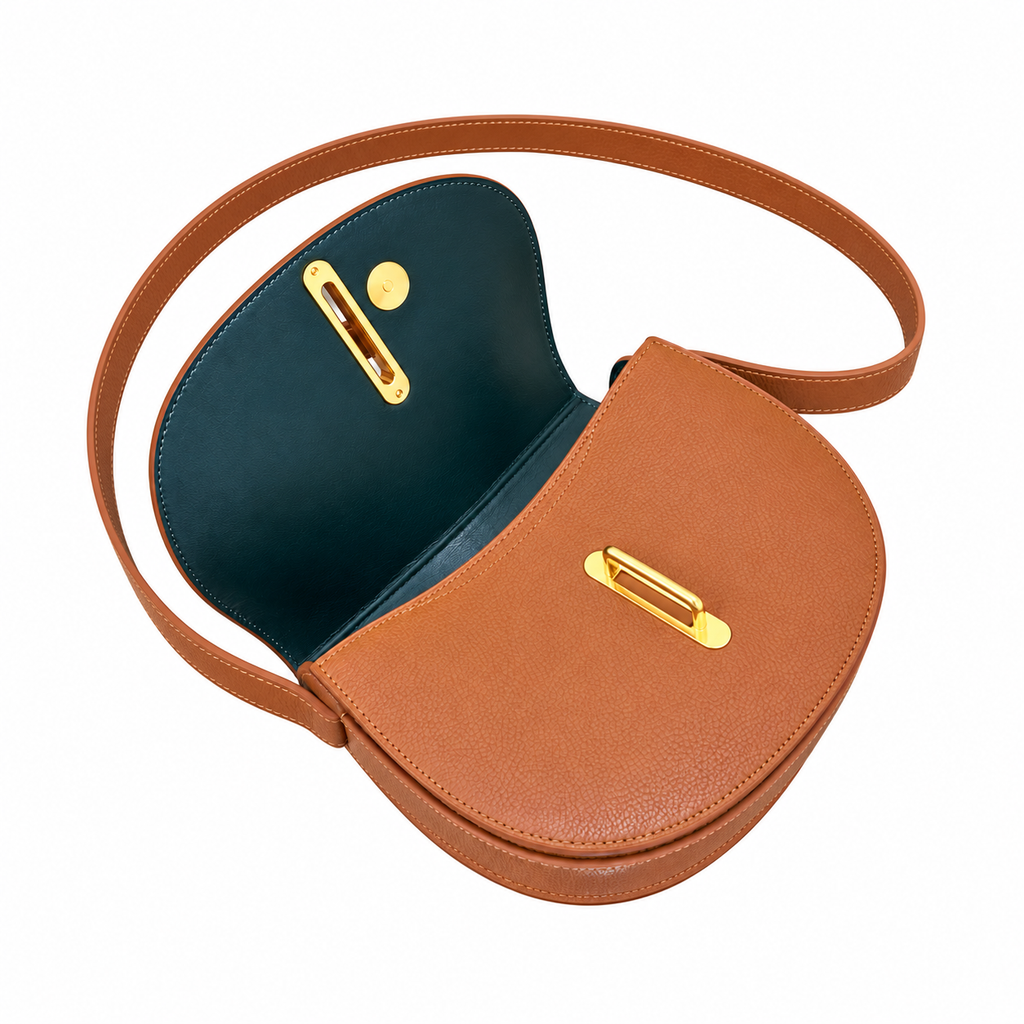 Burberry Tan Leather Saddle Bag