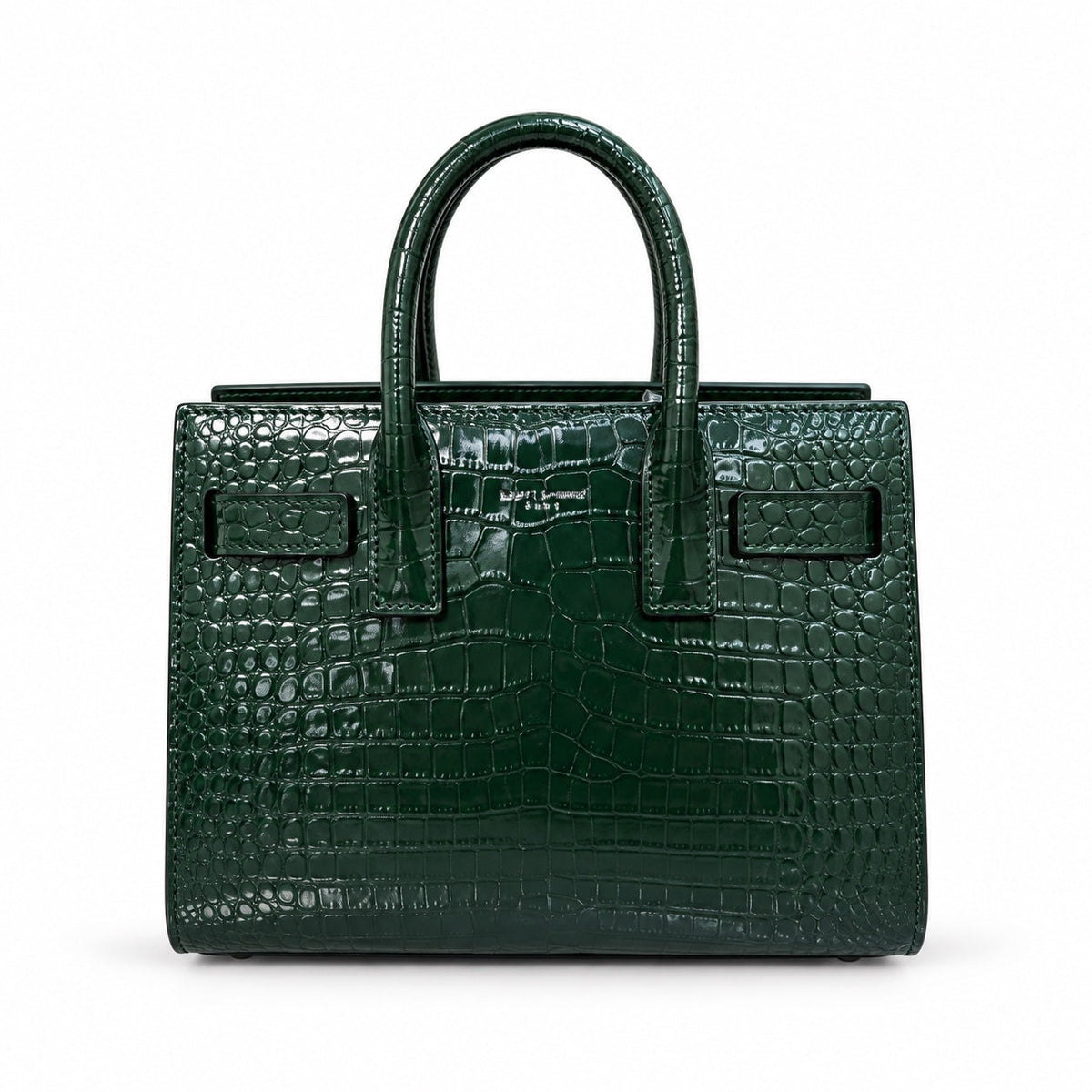 YSL Sac de Jour Small Bag – Forest Green Croc-Embossed