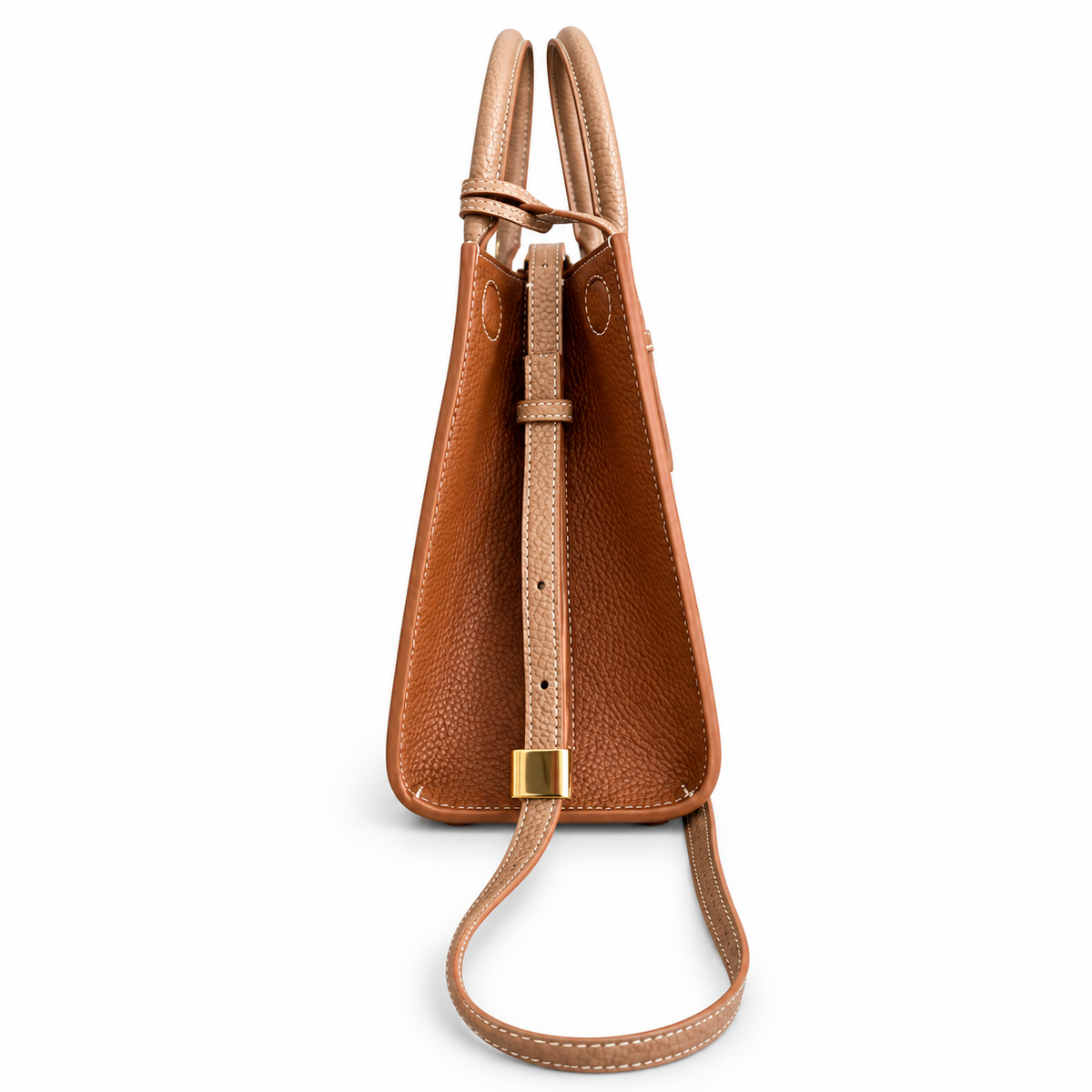 Burberry Two-Tone Top Handle Bag