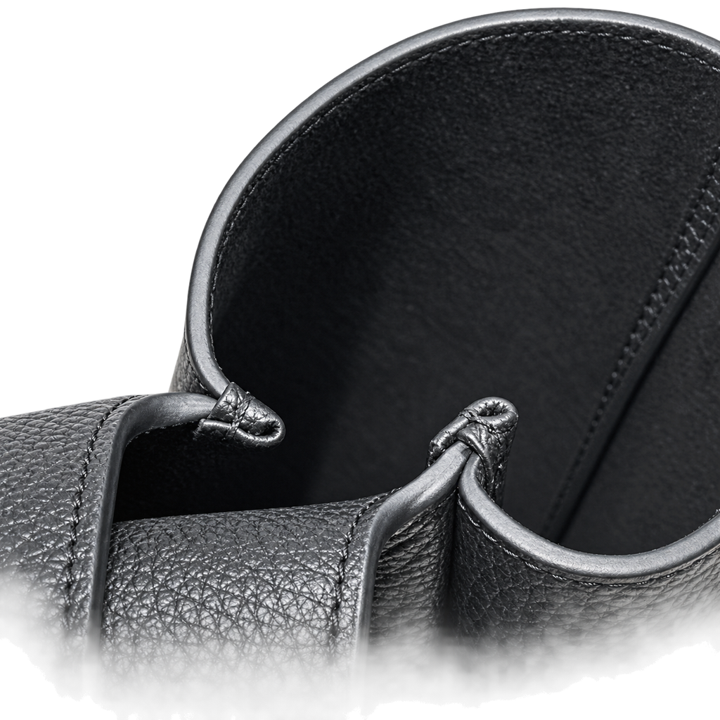 Saint Laurent YSL Bea Tote Bag – Black Grained Leather