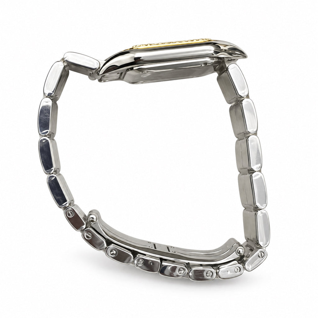 Cartier Panthère de Cartier Medium — Steel & Yellow Gold, Diamond Bezel, MOP Dial & Two-Tone Bracelet, Women
