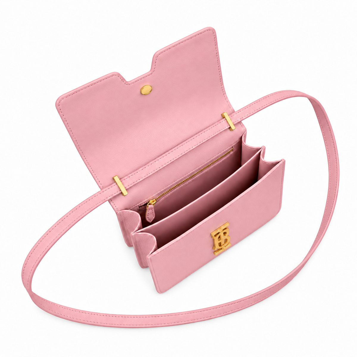 Burberry Pink Flap Shoulder Bag