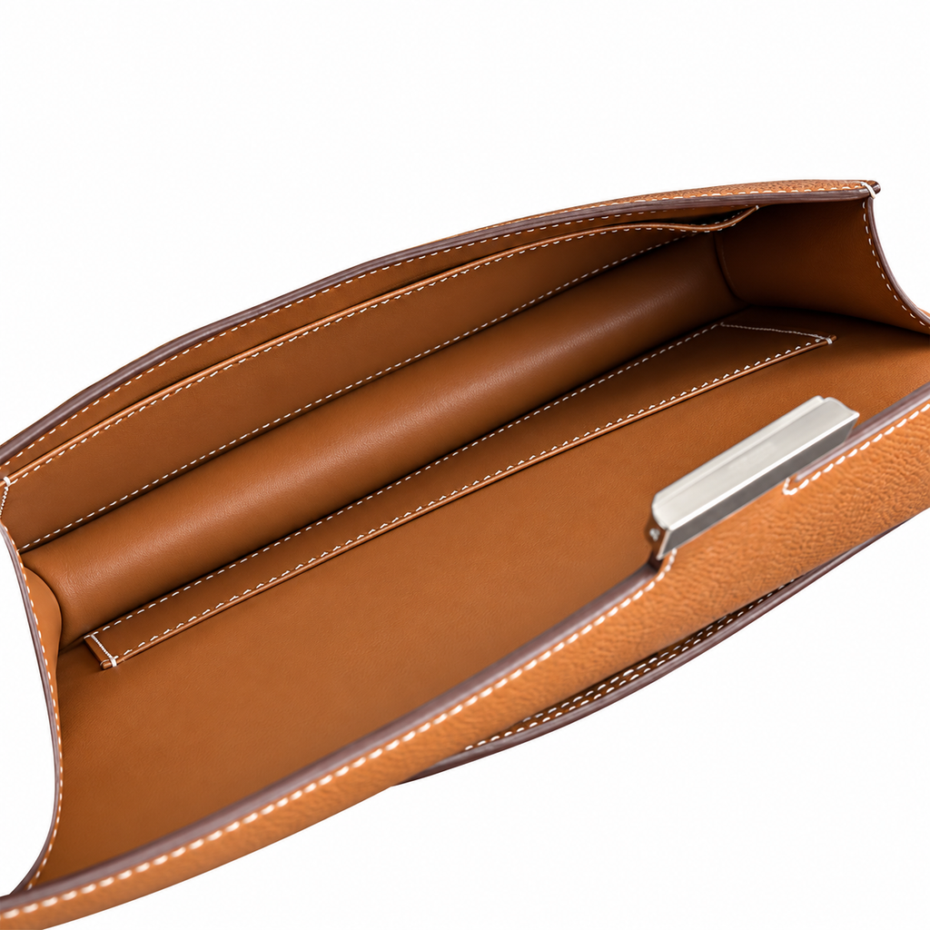 Hermès Lindy 26cm Crossbody Bag – Golden Brown & Silver | Vintage Luxury Leather