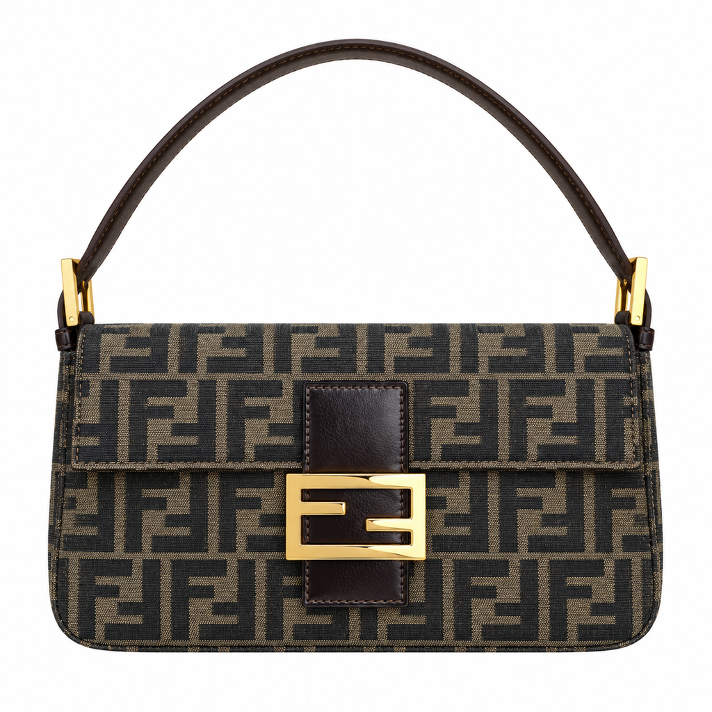 Fendi Baguette Quilted Leather Shoulder Bag – Ivory