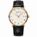 Blancpain Villeret Ultra-Slim Rose Gold Date Black Alligator Watch