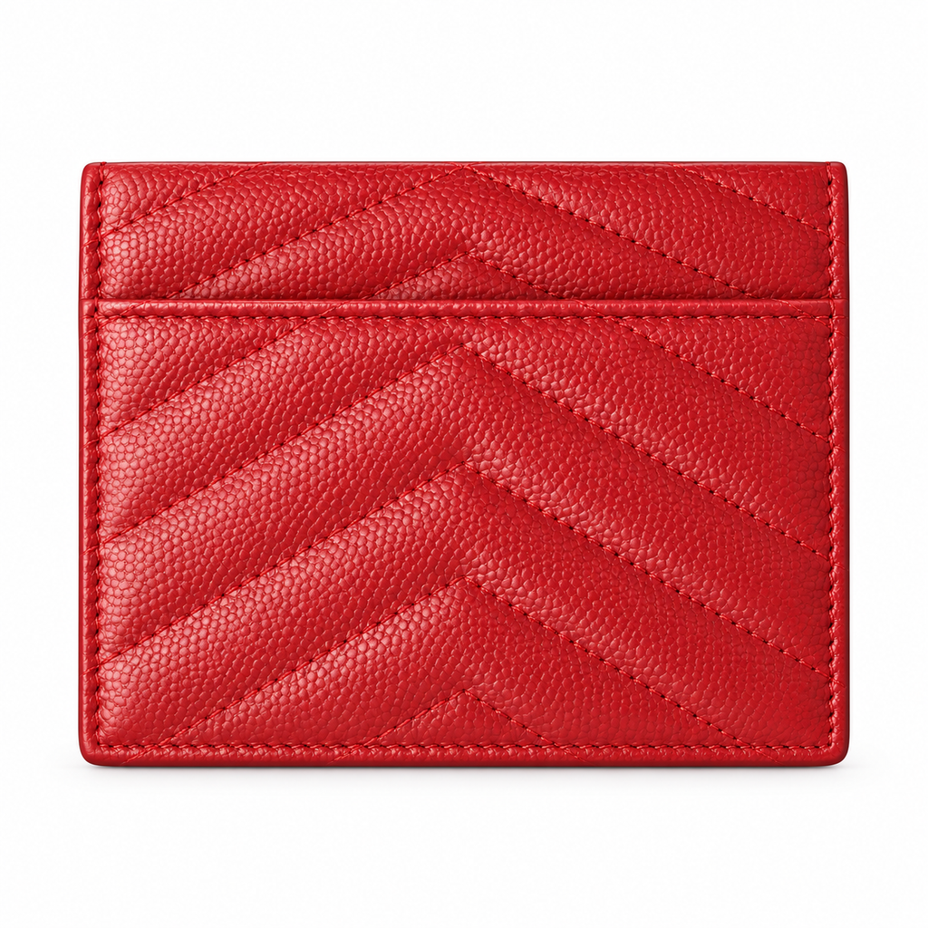 YSL Saint Laurent Monogramme Small Wallet – Red