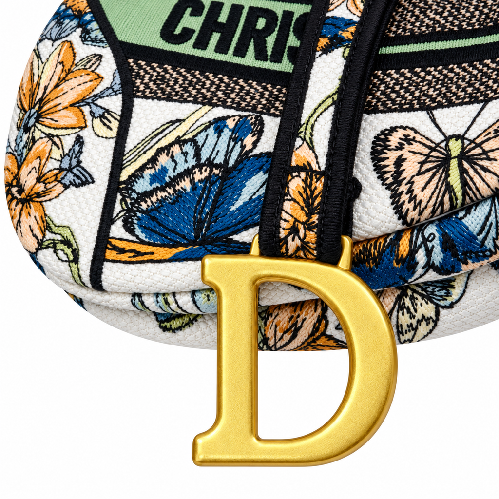 Dior Quilted Cannage Flap Shoulder Bag with Adjustable Strap