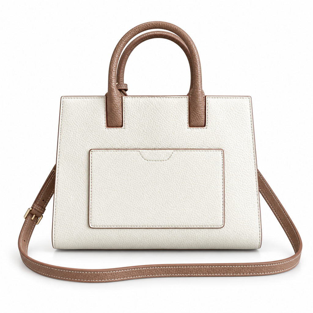 Burberry Two-Tone Top Handle Bag