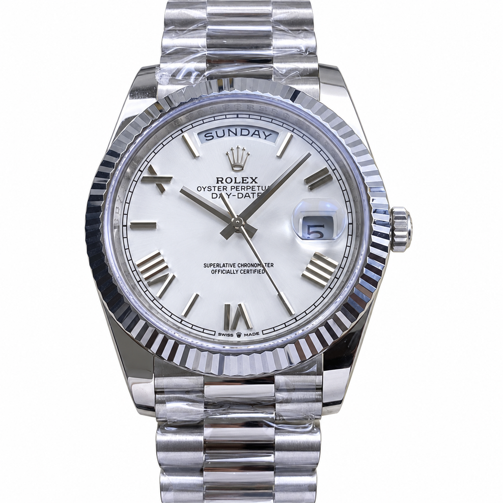 Rolex 40mm Automatic Luxury Watch | Sapphire Crystal | 100M Water Resistant | Men's Swiss Timepiece